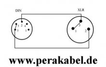 DIN-Buchse 5polig auf XLR-Stecker ( 3+5 an 2 ) DAP LC-126