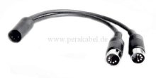 DIN-BUCHSE auf 2 x DIN-STECKER (alle 5 Pins belegt )