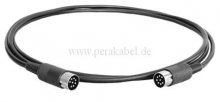 DIN-Kabel - Stecker 8 polig 270° (Schirm an Gehäuse)