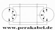 DIN-Kabel Stecker metall 5polig ( Anschlüsse gekreuzt )