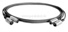 Zwillings Midikabel DIN-Stecker Neutrik