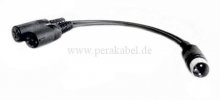 DIN-STECKER 3 polig auf 2 x DIN-BUCHSEN 3 polig