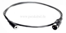 DIN-Stecker 3pol auf Miniklinkenbuchse 3,5mm mono (DIN-Stecker Pin 3 belegt)