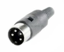 Preview: DIN-Stecker 4 polig auf DIN-Buchse 4 polig ( alle Pins belegt )
