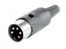 DIN-Kabel Verlängerung Stecker/Buchse 5polig 240°