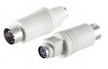 PS 2 Adapter, 6-pol. Mini DIN-Kupplung auf 5-pol. DIN-Stecker