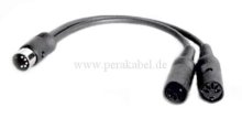 DIN-STECKER auf 2 x DIN-BUCHSEN (alle 5 Pins belegt )