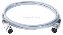 DIN-Stecker 7 polig auf DIN-Buchse 7 polig ( Kabel 7x 0,25 qmm )