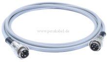 DIN-Stecker 4 polig auf DIN-Stecker 4 polig Renkverschluß ( LiYY 4x0,25 )