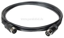 DIN-Kabel  Stecker 5polig 240° (Innenleiter 4x 0,14qmm)