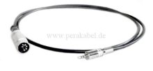 DIN-Stecker 5polig (1+4 bel.) auf  Miniklinkenstecker 2,5mm stereo ME