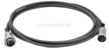 DIN-Kabel Stecker / Buchse 5polig 180° Renkverschluß ( Innenleiter 5x 0,14qmm )