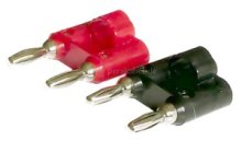 Doppel-Bananenstecker 4mm auf 2x Krokodilklemmen
