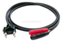 Doppel-Bananenstecker 4mm auf 2x Bananenkupplung 4mm