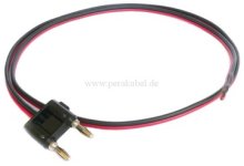 HiFi Lautsprecherkabel (2x0,75qmm) - Doppel-Bananenstecker (Schaltbrücke) auf BLANK