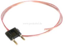 Lautsprecherkabel  (HIFI) Doppel Bananenstecker auf BLANK