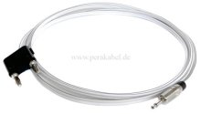Doppel-Bananenstecker auf Klinkenstecker 3,5mm mono -HiFi Lautsprecherkabel (2x0,75qmm)