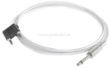Doppel-Bananenstecker auf Klinkenstecker 6,3mm mono -HiFi Lautsprecherkabel (2x0,75qmm)
