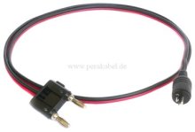 HiFi Lautsprecherkabel (2x0,75qmm) - Doppel-Bananenstecker (Schaltbrücke) auf Lautsprecherstecker