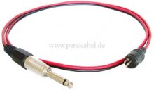 Klinkenstecker 6,3mm auf  Lautsprecherstecker (Kabel 6x3)