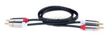 2 RCA-Stecker auf 2 RCA-Stecker (Inline)