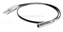 Y-Kabel 1 x Klinkenbuchse auf 2 x Klinkenstecker
