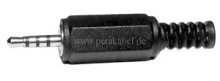 Klinkenstecker 2,5mm 4 polig plastik