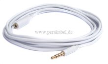 Audio-Verlängerung standard ( Klinkenstecker-Buchse 3,5mm 4 polig )