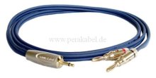 Miniklinkenstecker 3,5mm mono (S) auf 2 x Bananenstecker 4mm vergoldet