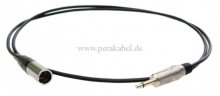Miniklinkenstecker 3,5mm mono 2pol auf Mini XLR-Stecker 3pol ( 2x 0,22qmm )