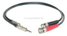 BNC-Stecker auf Miniklinkenstecker 3,5mm mono ( Kabel 50 Ohm )
