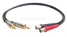 Miniklinkenstecker 3,5mm mono auf BNC-Buchse ( Kabel 75 Ohm )