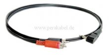 Miniklinkenstecker 3,5mm mono gewinkelt auf 2 x RCA-Stecker