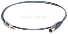 Miniklinkenstecker 3,5mm mono auf Mini XLR-Buchse REAN (Neutrik) RT4FC-B ( 2x 0,22qmm )