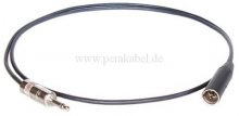 Miniklinkenstecker 3,5mm mono auf Mini XLR-Stecker RT4MC-B ( 2x 0,22qmm )