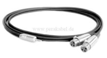 Klinkenstecker 3,5mm stereo (D) auf 2 XLR-Buchsen