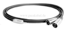 Klinkenstecker 3,5mm stereo (D) auf 2 XLR-Stecker