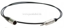 Miniklinkenstecker 3,5mm stereo 3pol auf Mini XLR-Stecker 3pol ( 2x 0,22qmm )