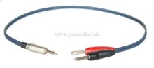Miniklinkenstecker 3,5mm stereo auf 2 x Bananenstecker 4mm