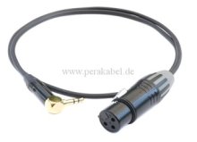 Miniklinkenstecker 3,5mm gewinkelt auf XLR-Buchse ( Seetronic )