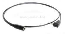 Miniklinkenstecker 3,5mm stereo plastik gewinkelt auf Miniklinkenbuchse 3,5mm stereo plastik