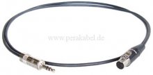Miniklinkenstecker 3,5mm stereo auf Mini XLR-Buchse REAN (Neutrik) RT4FC-B ( 2x 0,22qmm )