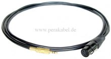 Miniklinkenstecker 3,5mm stereo auf XLR-Buchse 4 polig ( schwarz )
