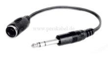 Klinkenstecker 6,3mm stereo auf DIN-Buchse 0,2m