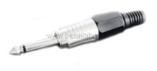 Messleitung-Klinkenstecker 6,3mm mono auf 2 x Bananenstecker 4mm Isoliert Gewinkelt