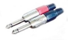 Klinkenstecker 2x 6,3mm mono auf 2 x RCA-Stecker DAP AV-48