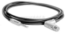 Klinkenstecker 6,3mm mono (D) auf XLR-Buchse gewinkelt