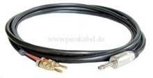 Lautsprecherkabel (Boxenkabel 2 x 2,5 qmm) Klinke/2 Bananenstecker