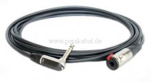 Winkelklinke REAN ( Neutrik NYS207 ) auf Klinkenbuchse 6,3mm mit Verriegelung (DAP LC-126)