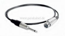 Patchkabel Klinkenstecker 6,3mm mono auf XLR-Buchse